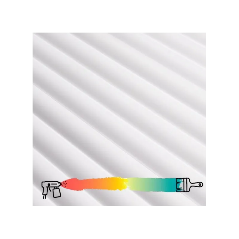 Završni profil za dekorativne letvice INFINITY LUNA / Bijela