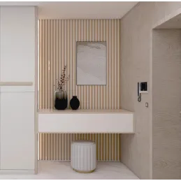 Lamelasti dekorativni profil MARTEL / Prirodni hrast - bijela