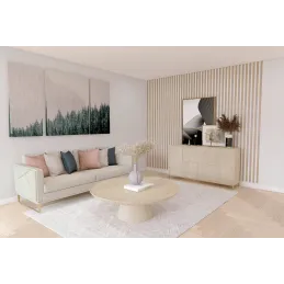 Završni profil za dekorativne letvice MARTEL / Prirodni hrast - bijela