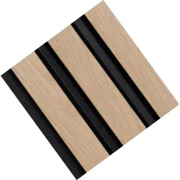 Završni profil za dekorativne letvice MARTEL / Prirodni hrast - crna