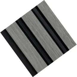 Lamelni ukrasni profil MARTEL / Sivi hrast - crna