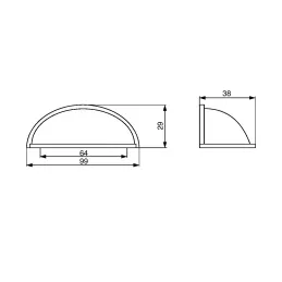 Ručka GINGER / Brušeni nikal