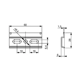 Viseća letvica CAMAR 60 mm
