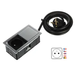 Električna utičnica VersaHit Mono 1 x 230V FRENCH / Neorđajući čelik