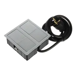 Električna utičnica VersaHit 2 x 230V FRENCH / Neorđajeni čelik