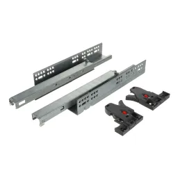 Skriveni potpuni izvlakač LUXON za otvaranje bez ručki PUSH s 2D hvataljkama / 35kg