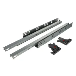 Skriveni potpuni izvlakač LUXON za otvaranje bez ručki PUSH s 2D hvataljkama / 35kg