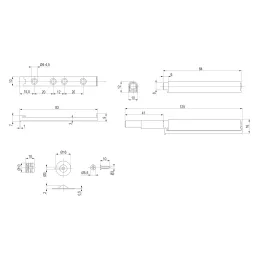 Mehanizam za otvaranje vrata bez ručki / Sivi