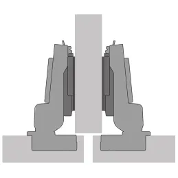 Polunapasani pánt s prigušivačem 105° NOVISYS 45 / Tihi sustav