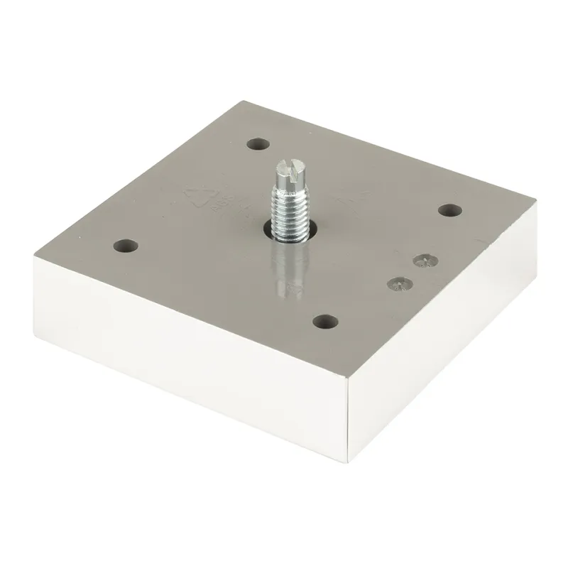 Plastična noga 75x75 mm / Krom