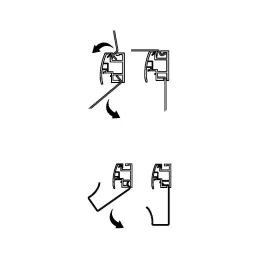 Profil za vješanje police OXXO / Antracit