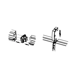 Profil za vješanje police OXXO / Antracit