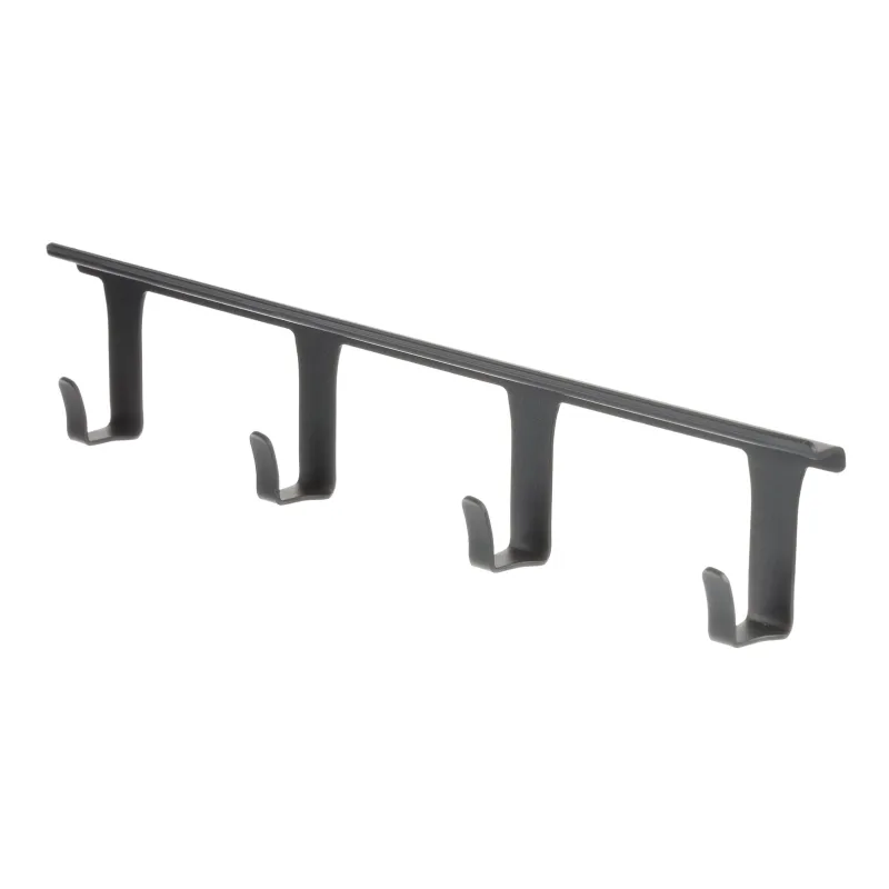 Zidna letva s 4 kukice OXXO / Antracit