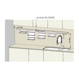 Zidna polica OXXO Mini / Antracit