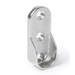 Set ovalna vješalica 1m s 2 držača / Sjajni krom