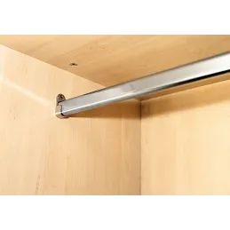 Set ovalna vješalica 1m s 2 držača / Sjajni krom