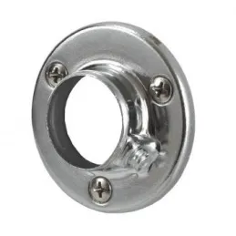 Set okrugla vješalica 1 m s 2 držača / Sjajni krom