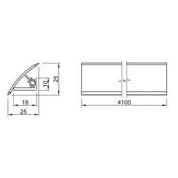 Tesniaca letvica EGGER Granit Cascia Svijetlosiva / F031