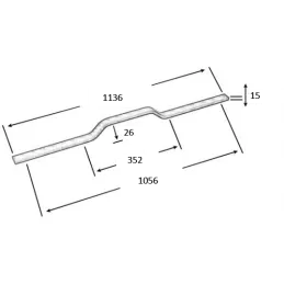 Ručka TORRO / Crna mat