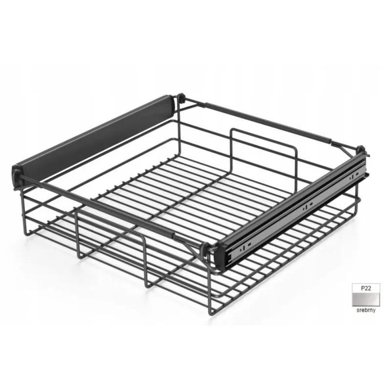 Výsuvna košara YANA 150 mm Antracit / Klizne vodilice s ublaživačem