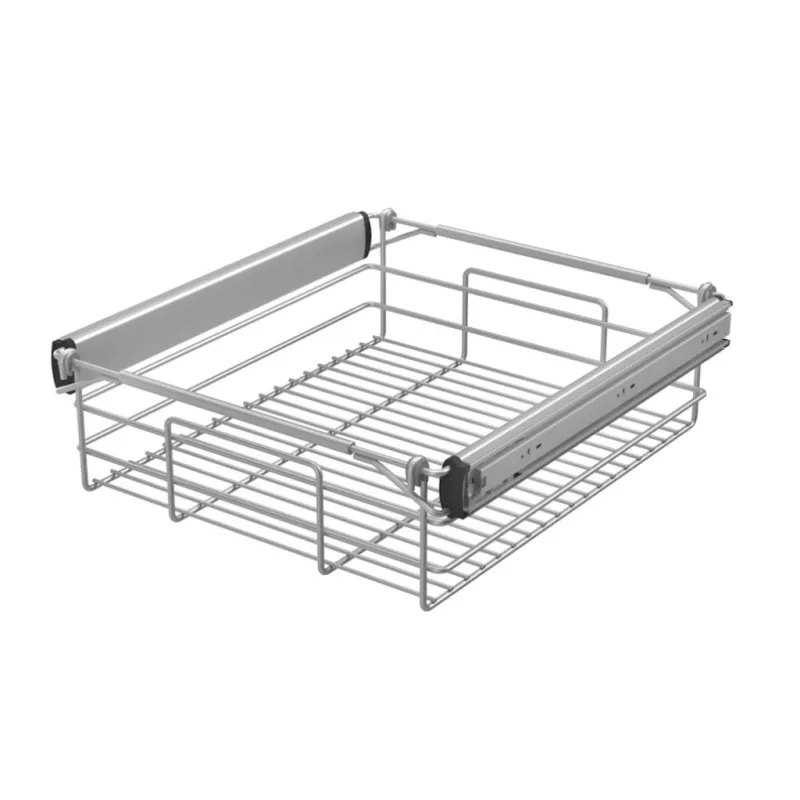 Izvlačna košara YANA 150 mm Siva / Klizne vodilice s prigušivačem