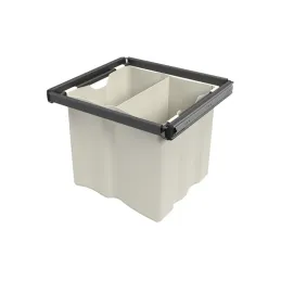 Izvlačna košara za rublje YANA Antracit / Kuglični vodilice s ublaživačem