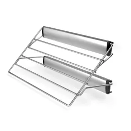 Izvlačni vješalica za hlače s ublaživačem / Srebrna