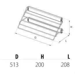 Izvlačna vješalica za hlače s ublaživačem / Antracit