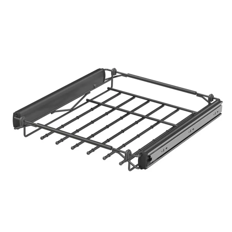 Izvlačna rešetka za hlače YANA Antracit / Ležajni izvlačni sustav s ublaživačem