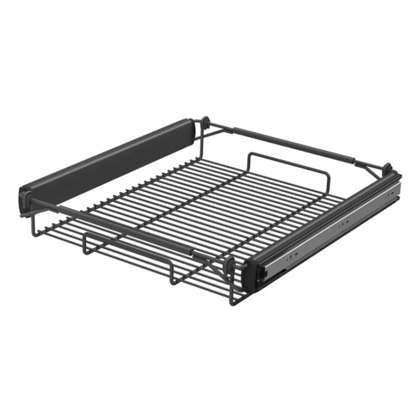 Izvlačna košara YANA 88 mm Antracit / Klizne vodilice s ublaživačem