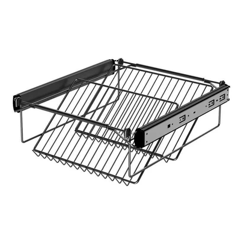 Izvlačna košara za cipele YANA Antracit / Ležajni vodilice s ublaživačem