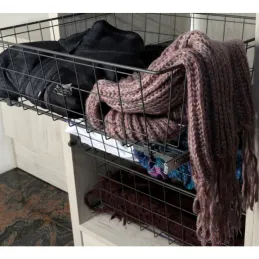 Izvlačna košara s ublaživačem LIVERO / Antracit