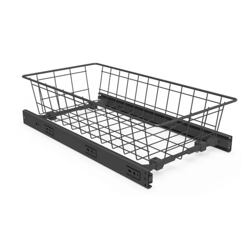 Izvlačna košara s ublaživačem LIVERO / Antracit