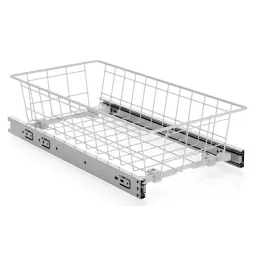 Izvlačna košara s ublaživačem LIVERO / Bijela