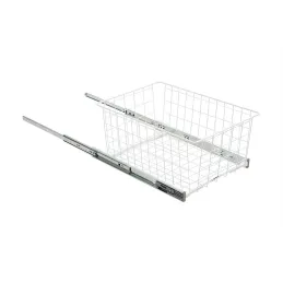 Izvlačna košara s ublaživačem LIVERO / Bijela