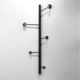 Dizajnerska zidna vješalica YOKO / Crna mat