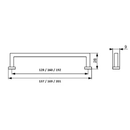 Ručka MIRIA / Sjajni krom