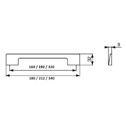 Ručka LATINA / Sjajni krom
