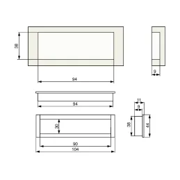 Umetak za utiskivanje PANTER / Aluminij