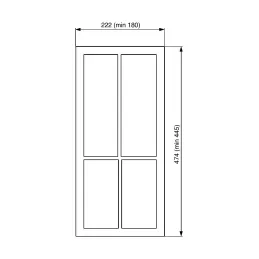 Pribor BOSCO softTouch / Crna