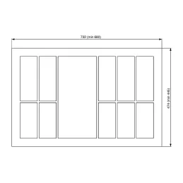 Pribor BOSCO softTouch / Crna