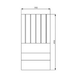 Držač za nože za ladicu za pribor BOSCO / Buk lakirani