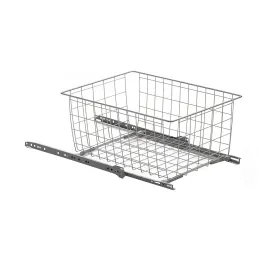 Izvlačna košara za ormar EKONOM / Srebrna