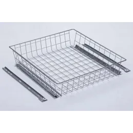 Izvlačna košara za ormar EKONOM / Srebrna
