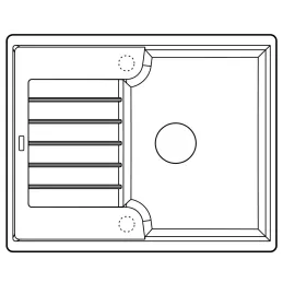 Kameninijski sudoper Blanco ZIA 40 S / Bijela