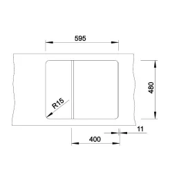 Kameninški sudoper Blanco ZIA 40 S / Kava