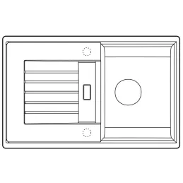 Kameninijski sudoper Blanco ZIA 45 S / Siva vulkan