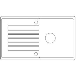 Kamen sudoper Blanco ZIA 5 S / Bijela