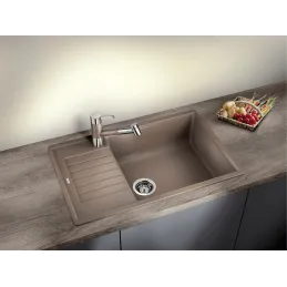 Kameninovski sudoper Blanco ZIA XL 6 S Compact / Siva vulkan