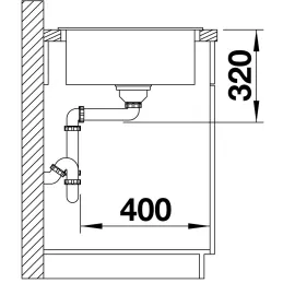 Kamené sudoper Blanco ZIA XL 6 S / Antracit